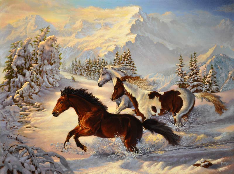 Holiday In The Snow Horses